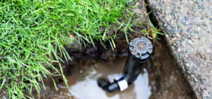 common sprinkler leaking problem found in your lawn